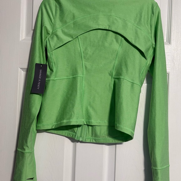 Sale! Savage X Fenty Neon Green Active Jacket - Picture 7 of 8
